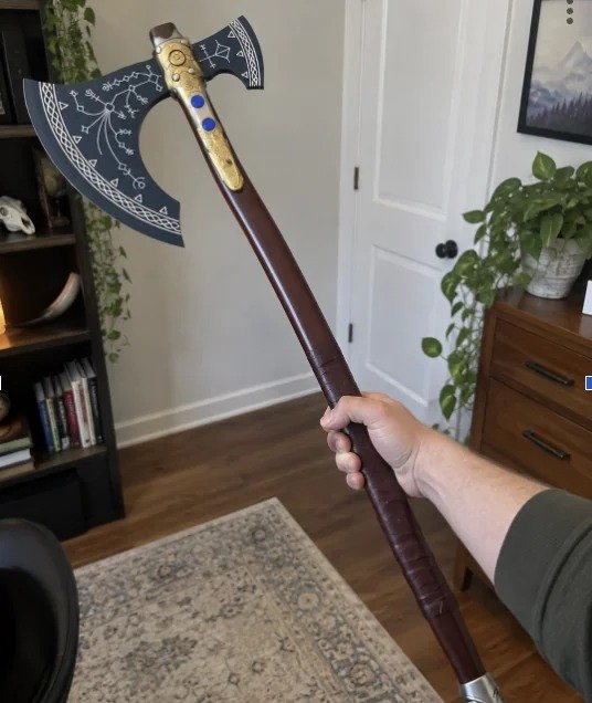 Leviathan Axe held in hand